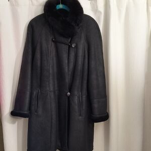 Sherling Genuine Lambskin Coat Woman's